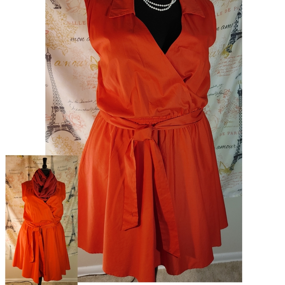 Ashley Stewart's Plus Size Orange Dress